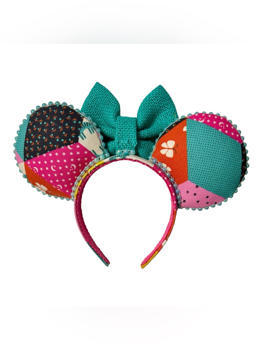 Fun Patchwork Mouse Ears - Picture 2 of 2
